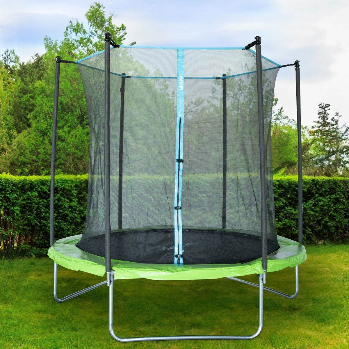 Kids Trampoline with Safety Enclosure Aktive 244 x 239 x 244 cm Ø 244 cm